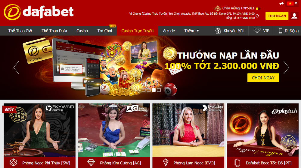 Casino trực tuyến Dafabet