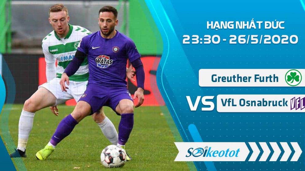 W88 Dự đoán Greuther Furth vs VfL Osnabruck lúc 23h30 ngày 26/5/2020