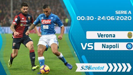 W88 Dự đoán Verona vs Napoli lúc 0h30 ngày 24/6/2020
