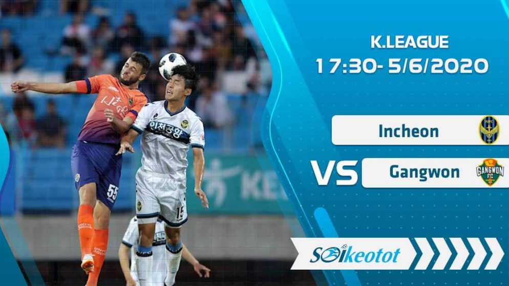 W88 Dự đoán Incheon vs Gangwon lúc 17h30 ngày 5/6/2020