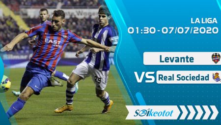 W88 Dự đoán Levante vs Real Sociedad lúc 0h30 ngày 7/7/2020