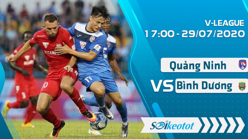 W88 Dự đoán Than Quảng Ninh vs Bình Dương lúc 17h ngày 29/7/2020