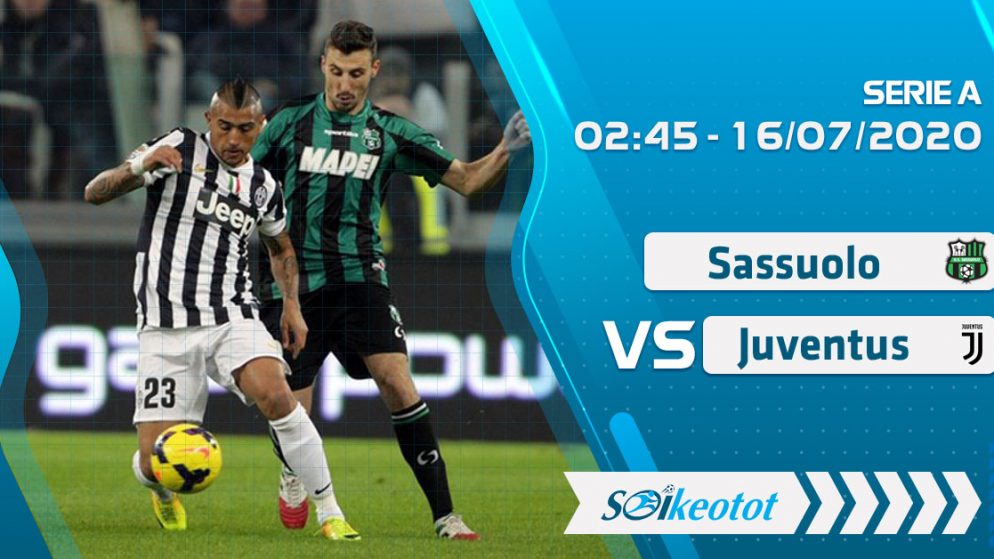 W88 Dự đoán Sassuolo vs Juventus lúc 2h45 ngày 16/7/2020