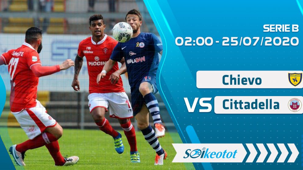 W88 Dự đoán Chievo vs Cittadella lúc 2h ngày 25/7/2020