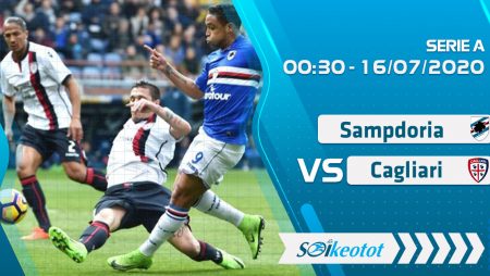 W88 Dự đoán Sampdoria vs Cagliari lúc 0h30 ngày 16/7/2020