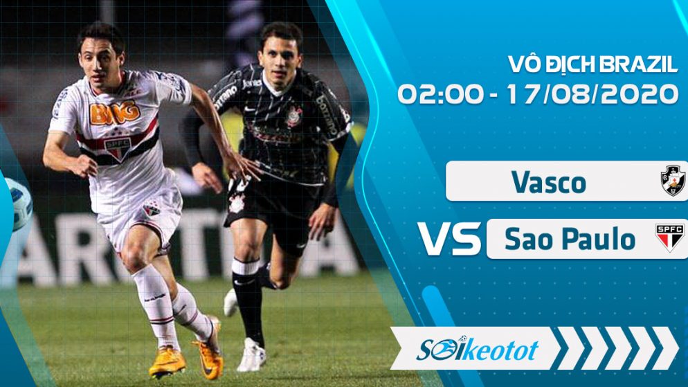 W88 Dự đoán Vasco vs Sao Paulo lúc 2h ngày 17/8/2020