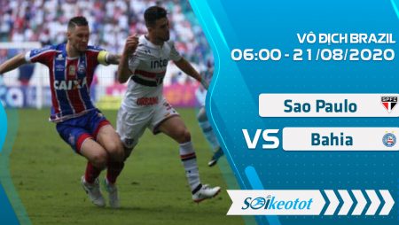 W88 Dự đoán Sao Paulo vs Bahia lúc 6h ngày 21/8/2020