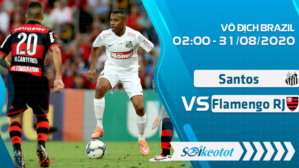 W88 Dự đoán Santos vs Flamengo RJ lúc 2h ngày 31/8/2020