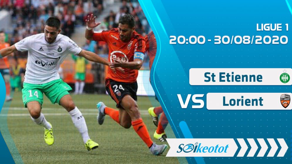 W88 Dự đoán St Etienne vs Lorient lúc 20h ngày 30/8/2020