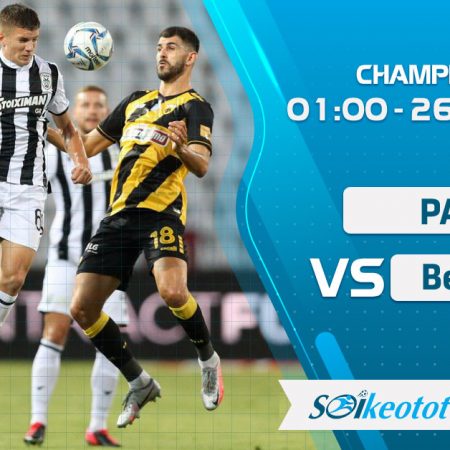 W88 Dự đoán PAOK vs Besiktas lúc 1h ngày 26/8/2020