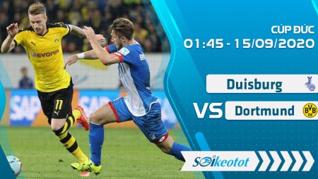 W88 Dự đoán Duisburg vs Dortmund lúc 1h45 ngày 15/9/2020