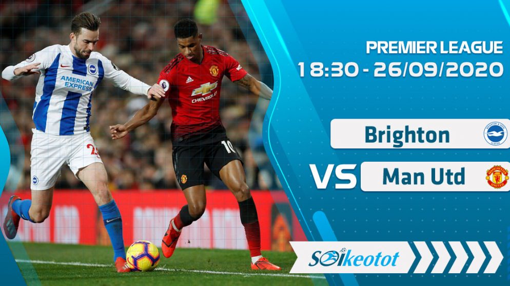 W88 Dự đoán Brighton vs Manchester Utd lúc 18h30 ngày 26/9/2020