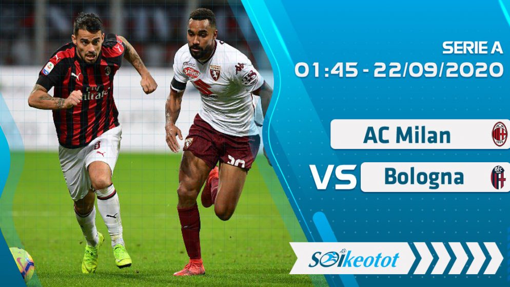 W88 Dự đoán AC Milan vs Bologna lúc 1h45 ngày 22/9/2020