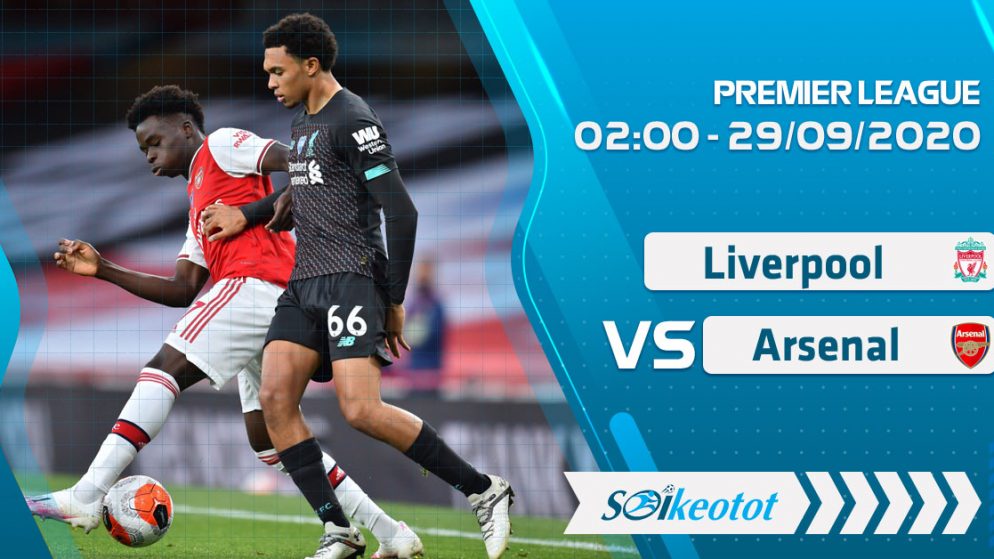 W88 Dự đoán Liverpool vs Arsenal lúc 2h ngày 29/9/2020