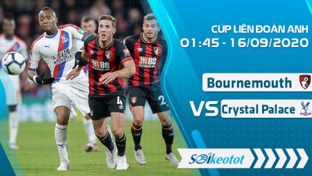 W88 Dự đoán Bournemouth vs Crystal Palace lúc 1h45 ngày 16/9/2020