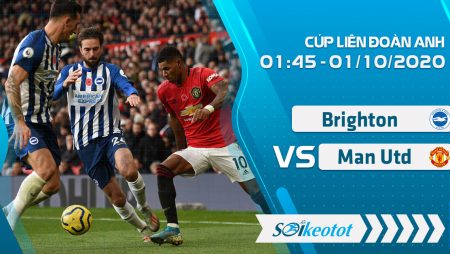 W88 Dự đoán Brighton vs Manchester Utd lúc 1h45 ngày 1/10/2020