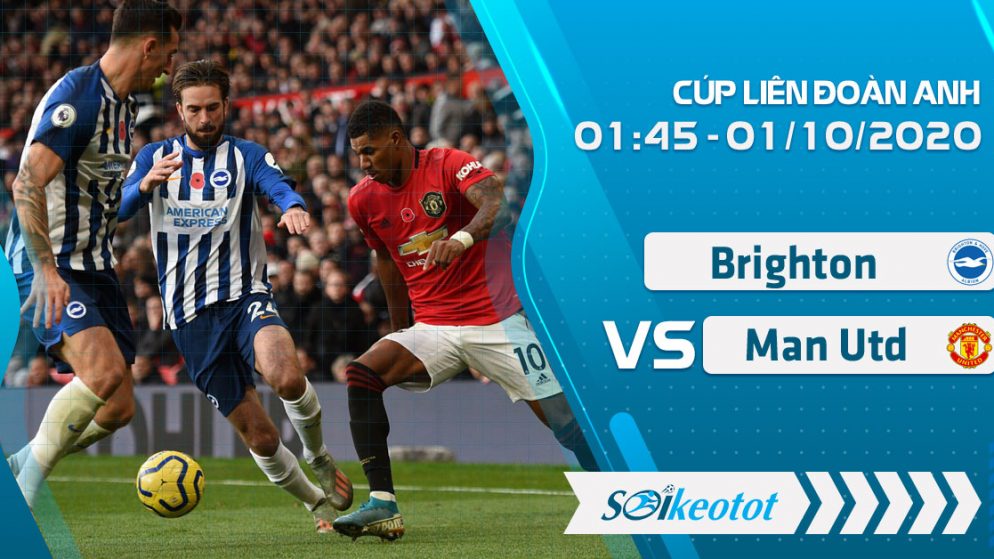 W88 Dự đoán Brighton vs Manchester Utd lúc 1h45 ngày 1/10/2020