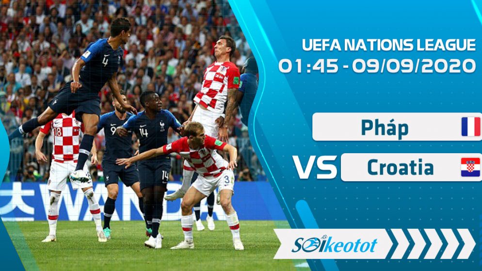 W88 Dự đoán France vs Croatia lúc 1h45 ngày 9/9/2020