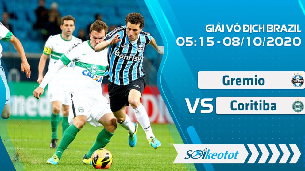 W88 Dự đoán Gremio vs Coritiba lúc 5h15 ngày 9/10/2020