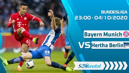 W88 Dự đoán Bayern Munich vs Hertha Berlin lúc 23h ngày 4/10/2020