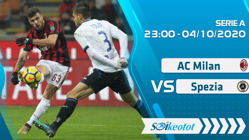 W88 Dự đoán AC Milan vs Spezia lúc 23h ngày 4/10/2020