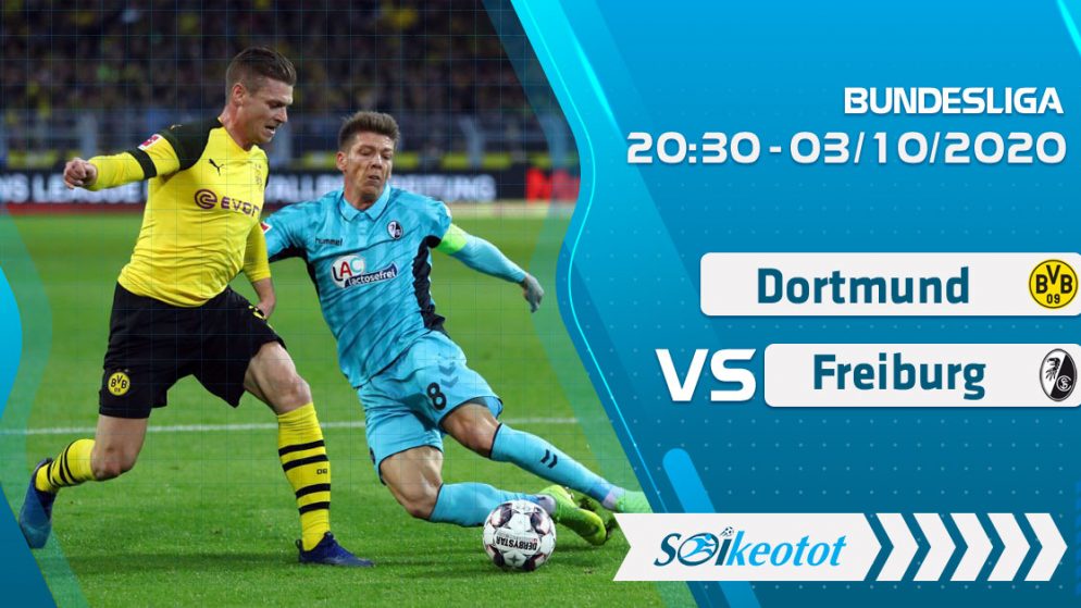 W88 Dự đoán Dortmund vs Freiburg lúc 20h30 ngày 3/10/2020
