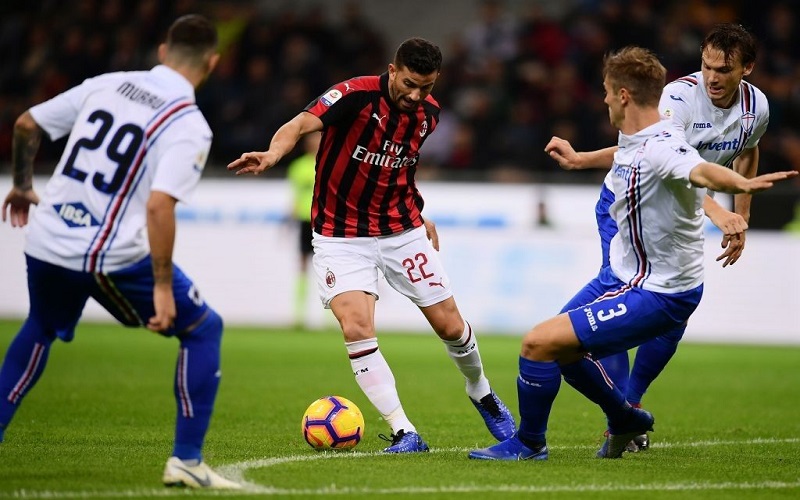 W88 Dự đoán Sampdoria vs Milan lúc 02h45 ngày 7/12/2020