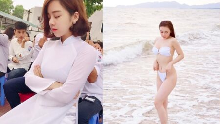 Bộ ảnh Bikini siêu sexy nóng bỏng của “Hot girl ngủ gật” Nhã Tiên