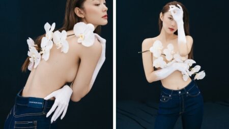 Minh Hằng tung bộ ảnh bán nude nóng bỏng mừng tuổi mới