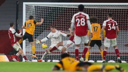 Biến động tỷ lệ kèo Arsenal vs Wolves, 19h30 ngày 28/12