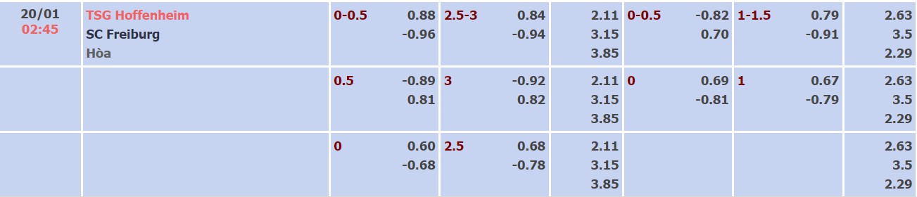 Nhận định, soi kèo Hoffenheim vs Freiburg, 08h05 ngày 19/01 - Ảnh 2