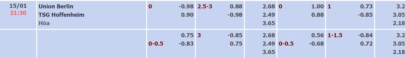 Nhận định, soi kèo Union Berlin vs Hoffenheim, 21h30 ngày 15/01 - Ảnh 3