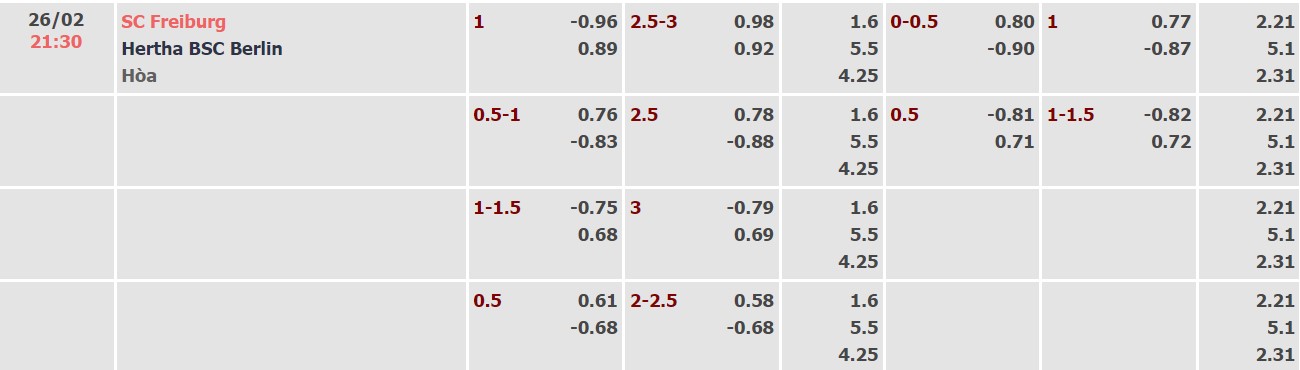 Nhận định, soi kèo Freiburg vs Hertha Berlin, 21h30 ngày 26/02 - Ảnh 3