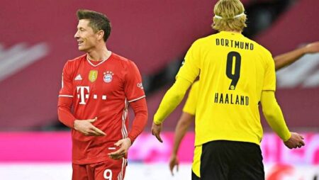 Soi kèo Lewandowski/ Haaland ghi bàn trận Bayern vs Dortmund, 23h30 ngày 23/4