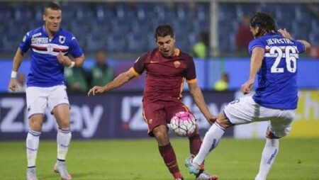 Phân tích kèo hiệp 1 Sampdoria vs AS Roma, 23h30 ngày 17/10