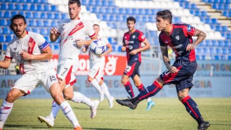 Biến động tỷ lệ kèo Cagliari vs Perugia, 18h30 ngày 11/12