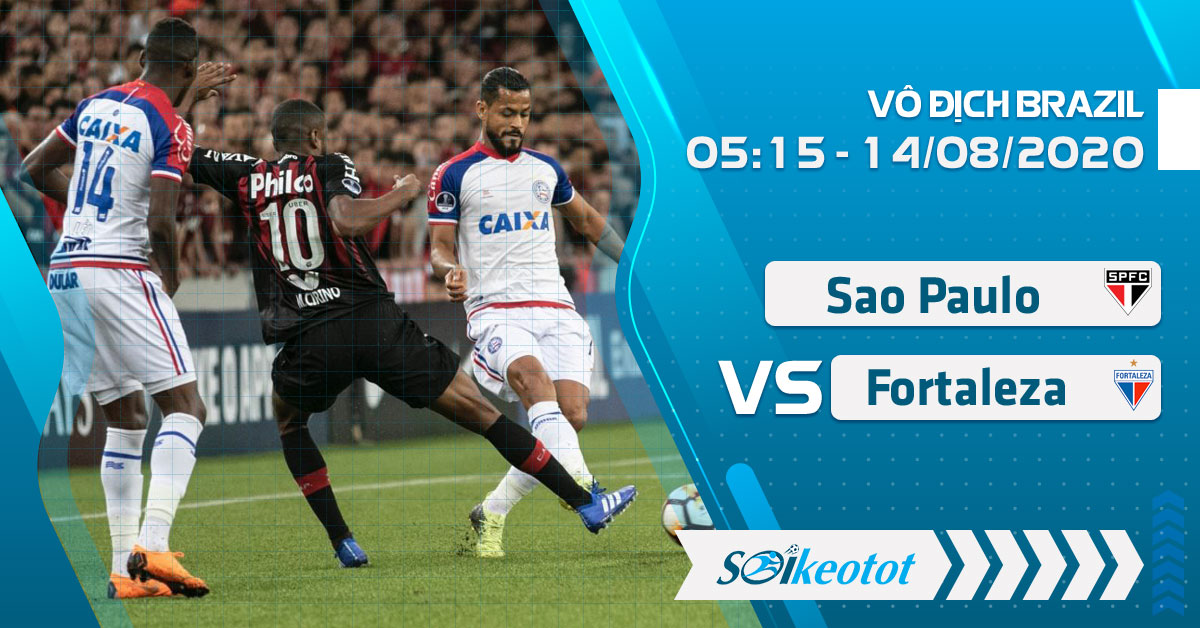 Dự đoán Sao Paulo vs Fortaleza lúc 5h15 ngày 14/8/2020 soi-keo-sao-paulo-vs-fortaleza-luc-5h15-ngay-14-8-2020